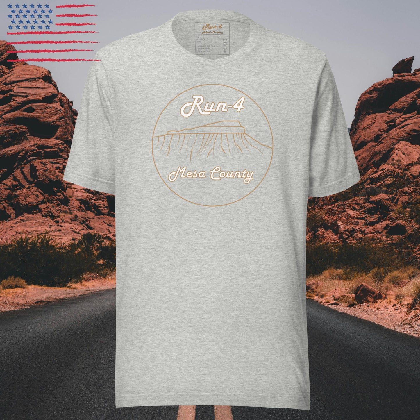 100% Made in the USA Run-4 Mesa County Unisex t-shirt