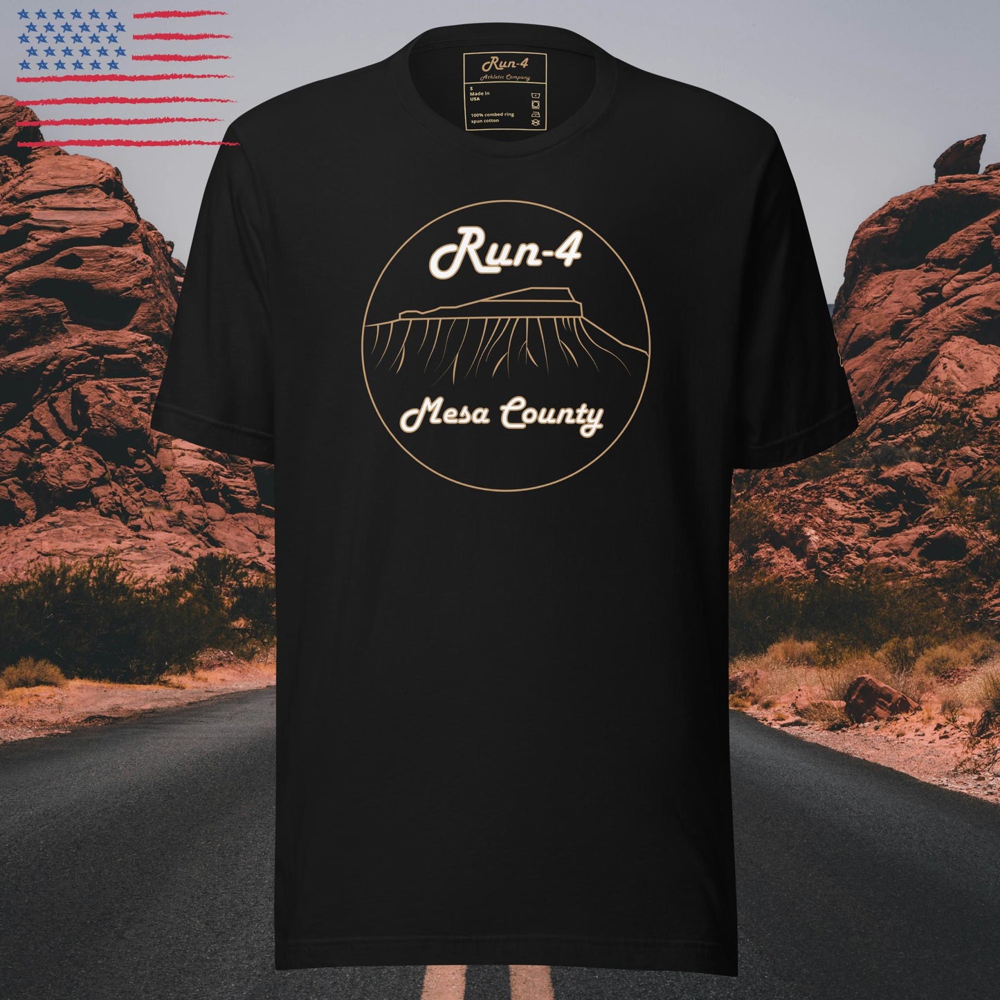 100% Made in the USA Run-4 Mesa County Unisex t-shirt