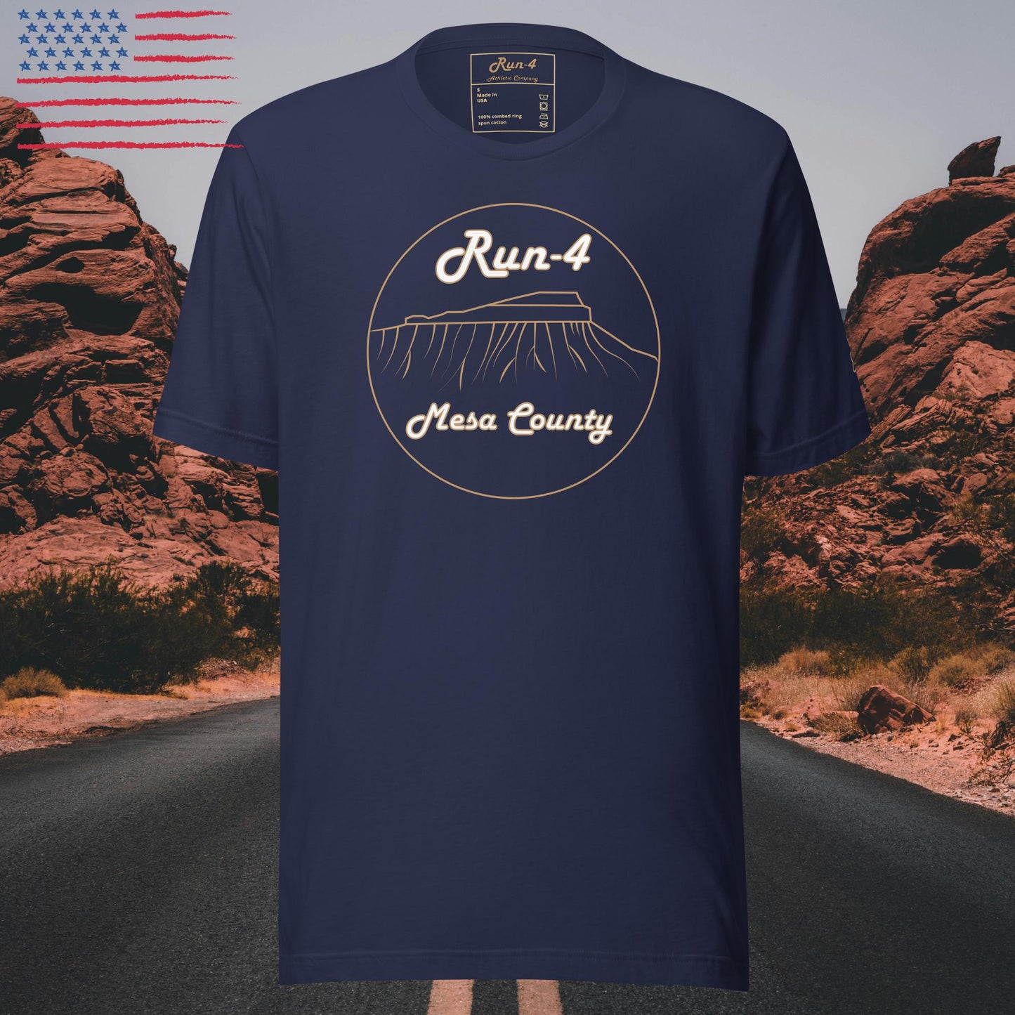 100% Made in the USA Run-4 Mesa County Unisex t-shirt