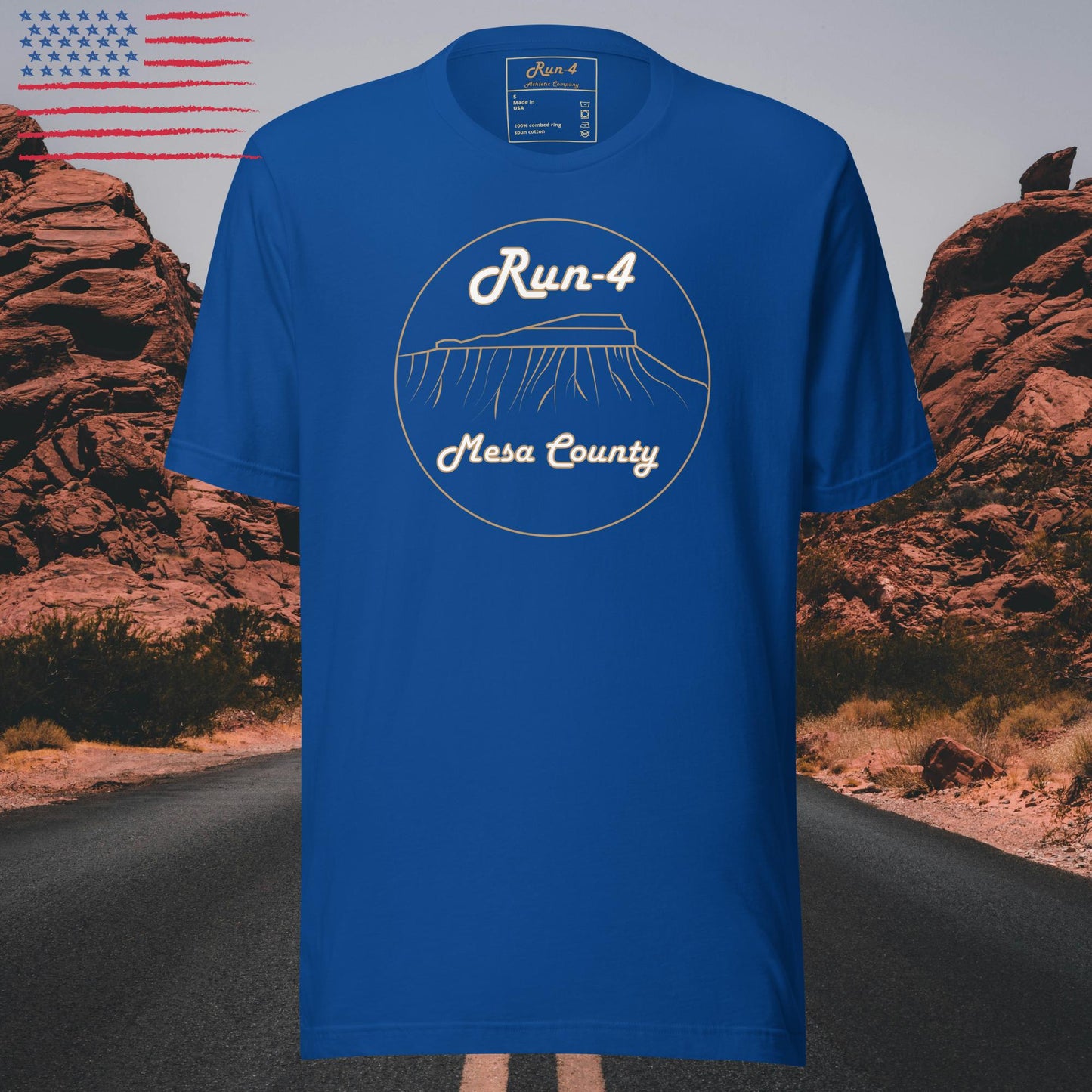 100% Made in the USA Run-4 Mesa County Unisex t-shirt