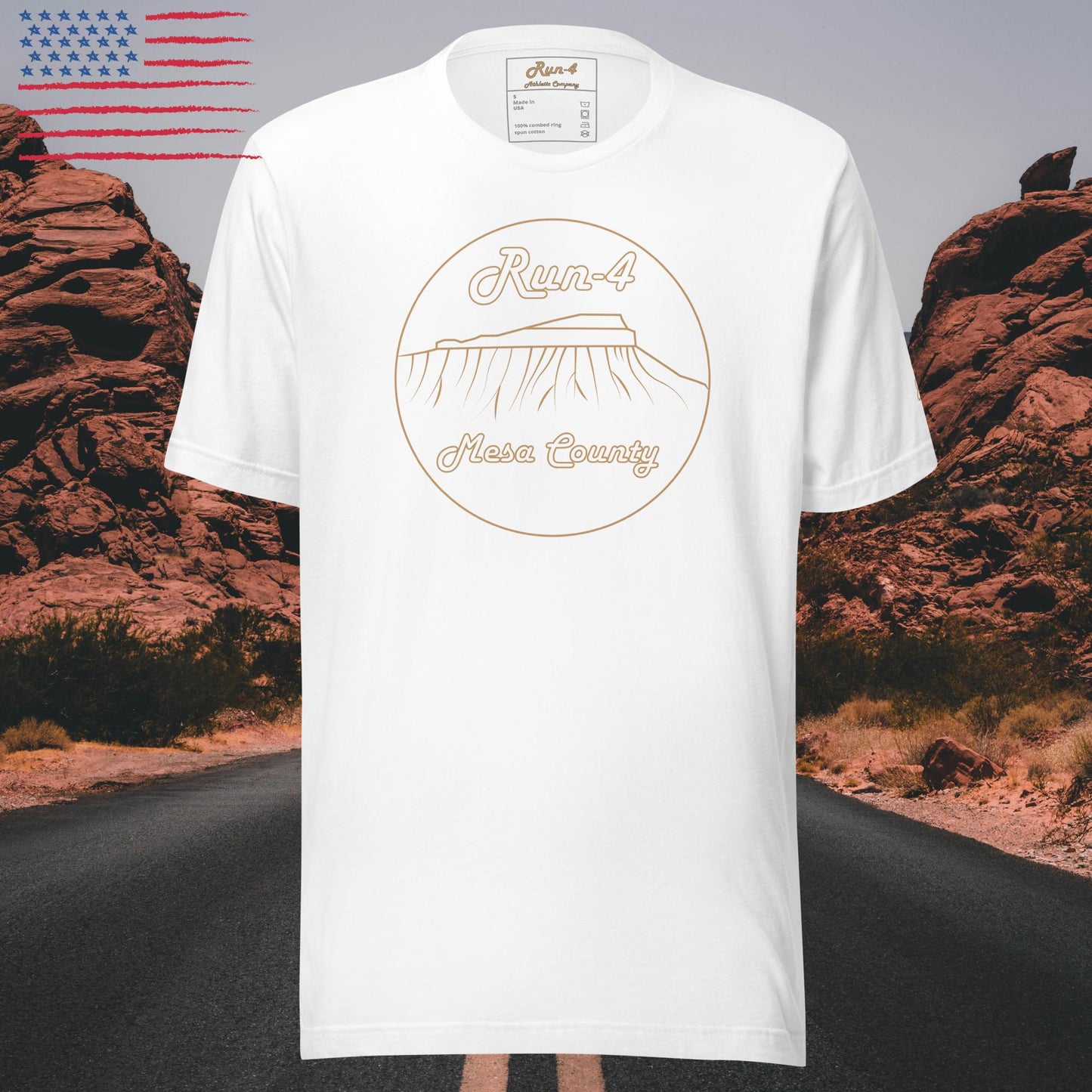 100% Made in the USA Run-4 Mesa County Unisex t-shirt